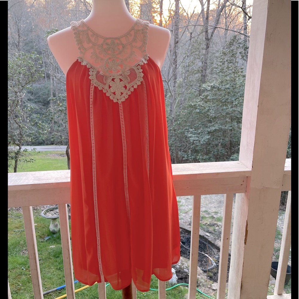 Sequin Hearts Embroidered Dress M jr. FREE SHIP